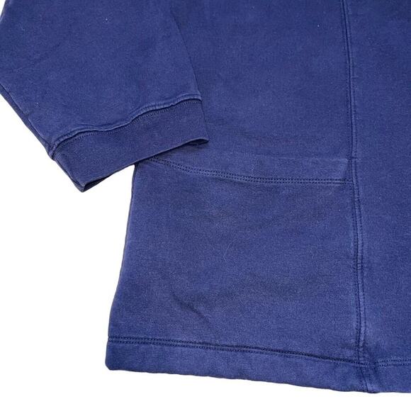 The TOG Shop Womens Button Down Casual Sweatshirt Jacket Navy Blue XL - Picture 4 of 9